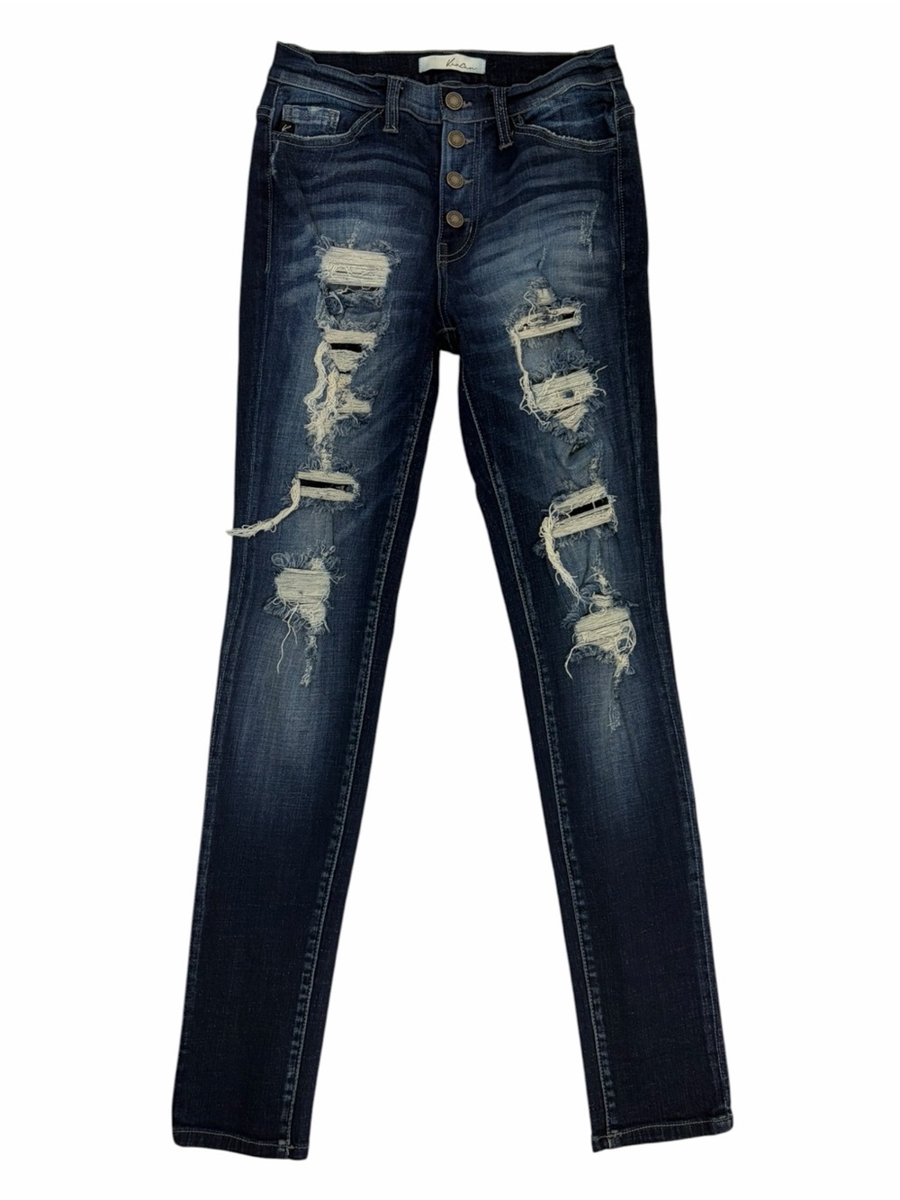 Kancan Distressed High Rise Skinny Jeans Size 7/27